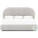 Monolith Gray Performance Fabric Queen Upholstered Panel Bed