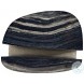 Tegan Black Forest Marble And Shiny Nickel Side Table