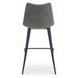 Alibi Dark Gray Performance Fabric Upholstered Counter Height Stool Set of 2