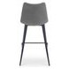 Alibi Dark Gray Performance Fabric Upholstered Bar Stool Set of 2