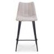 Alibi Beige Performance Fabric Upholstered Bar Stool Set of 2