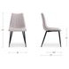 Alibi Beige Performance Fabric Upholstered Dining Chair Set of 2