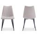 Alibi Beige Performance Fabric Upholstered Dining Chair Set of 2