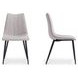 Alibi Beige Performance Fabric Upholstered Dining Chair Set of 2