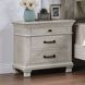 Silver Sands Gray 3 Drawer Nightstand