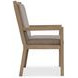 Prado Gray Arm Chair Set Of 2