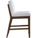 Canton White Upholstered Back Counter Height Chair Set of 2