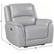 Alexandria Stone Power Recliner with USB Charging