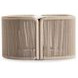 Trellis Brown and Beige Oval Outdoor Cocktail Table