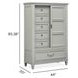Glenbrook Pebble 6 Drawer Door Chest