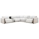 Anaheim White Performance Fabric 7 Piece Modular Power Reclining Sectional with Power Headrest