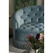 Heritage Modern Turquoise Velvet 90" Sofa