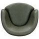 Barolo Lyric Sage Leather Upholstered Swivel Club Chair