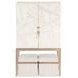 Mosaic Cream and Champagne Dream Weaver 2 Door Bar Cabinet with LED