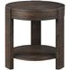 Salina Espresso Round End Table