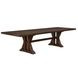 Auburn Brown 126" Extendable Rectangular Dining Table