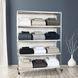 Claremont Silver Storage Rack with Casters