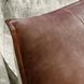 Soco Leather Kona Brown 22 x 22" Accent Pillow