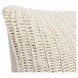 Macie and Rina Ivory Square Accent Pillow