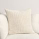Macie and Rina Ivory Square Accent Pillow