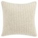 Macie and Rina Ivory Square Accent Pillow