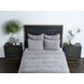 Bari Gray Velvet King Quilt