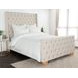 Karina Ivory and Gray Queen Duvet