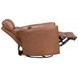 Radius Vintage Whiskey Leather Swivel Glider Power Recliner with USB Charging