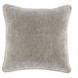 Heirloom Velvet Silver 18 x 18" Accent Pillow