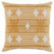 Mercado Enzo Turmeric Gold and Cream Square Accent Pillow