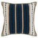 Mercado Jayda Azul Blue and Cream Square Accent Pillow
