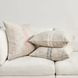 Repose Ria Natural and Black Square Accent Pillow