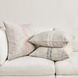 Repose Ria Natural and Ivory Square Accent Pillow