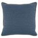 Comporta Lola Blue and Beige Square Accent Pillow
