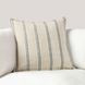 Comporta Delgada Natural and Blue 20 x 20" Accent Pillow