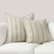 Comporta Delgada Natural and Blue 20 x 20" Accent Pillow