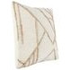 Comporta Sintra Ivory and Natural Square Accent Pillow