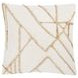 Comporta Sintra Ivory and Natural Square Accent Pillow