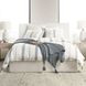 Jayson Blue Stripe Linen Cashmere King Duvet