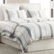 Jayson Blue Stripe Linen Cashmere King Duvet