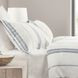 Jayson Blue Stripe Linen Cashmere Queen Duvet