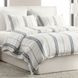 Jayson Blue Stripe Linen Cashmere Queen Duvet
