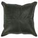 Soco Leather Acre Forest Green Square Accent Pillow