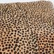 La Dolce Vita Leopard Hide Camel and Black Square Accent Pillow