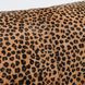 La Dolce Vita Leopard Hide Camel and Black Rectangular Accent Pillow