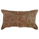 La Dolce Vita Leopard Hide Camel and Black Rectangular Accent Pillow