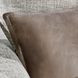 Soco Leather Sandstorm Taupe Rectangular Accent Pillow