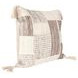 Melange Lamar Gray and Ivory Square Accent Pillow