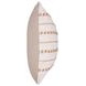 Melange Lago Ivory and Natural Square Accent Pillow