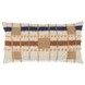 Melange Stratton Blue and Beige Rectangular Accent Pillow